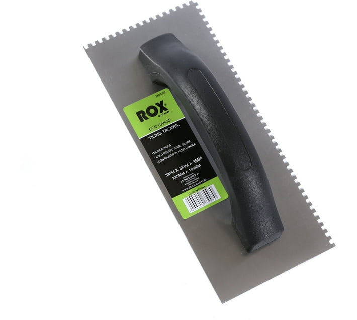 ROX Eco 3 x 3 mm Tiling Trowel Steel Trowel (Pack of 1) Makro
