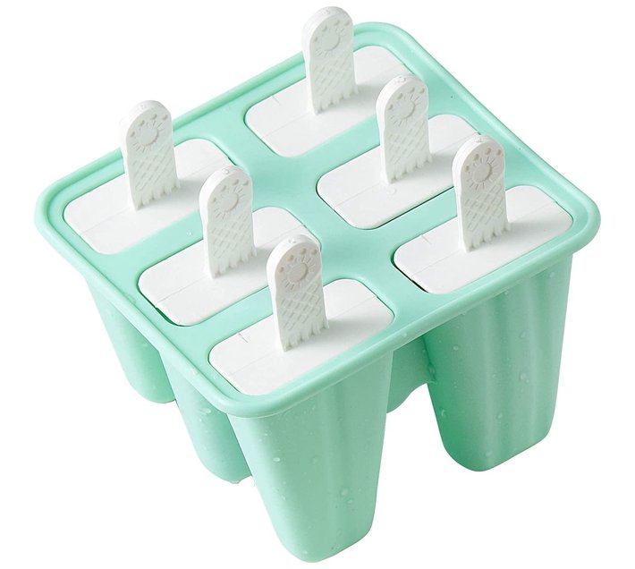 Ice Cream Mould, Ice Lolly Mold Silicone Ice Pop Maker, BPA Free