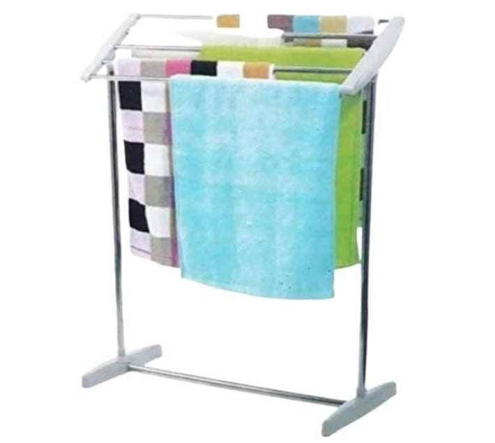 Someone s in a Makro Stainless Steel Towel Drying Rack Vertical Mobile Drying Rack Mood