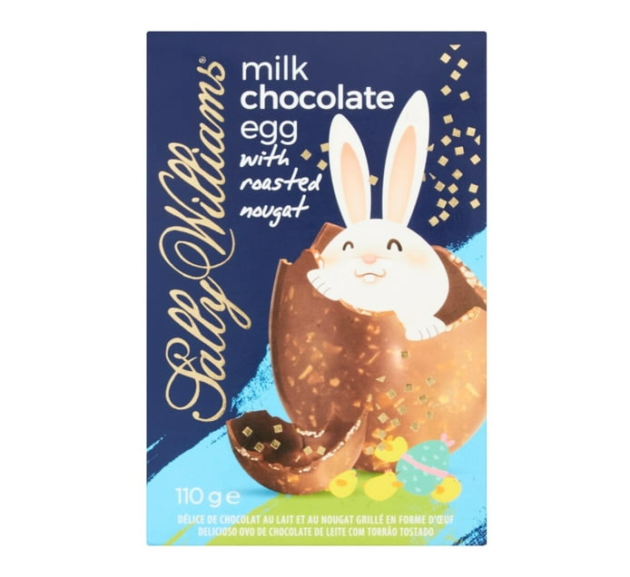 Buy Sally Williams Milk Chocolate Egg With Roasted Nougat 110g in