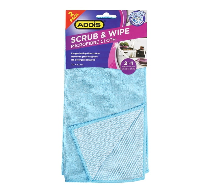 Addis Microfibre Scrub and Wipe Cloths 2-Pack | Makro