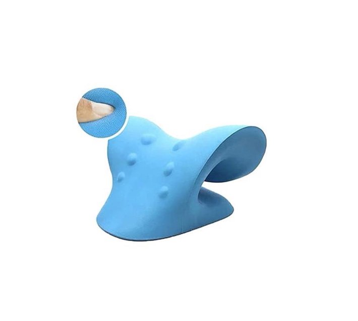 Someone’s in a Makro PSMNeck and Shoulder Relaxer, Cervical Traction