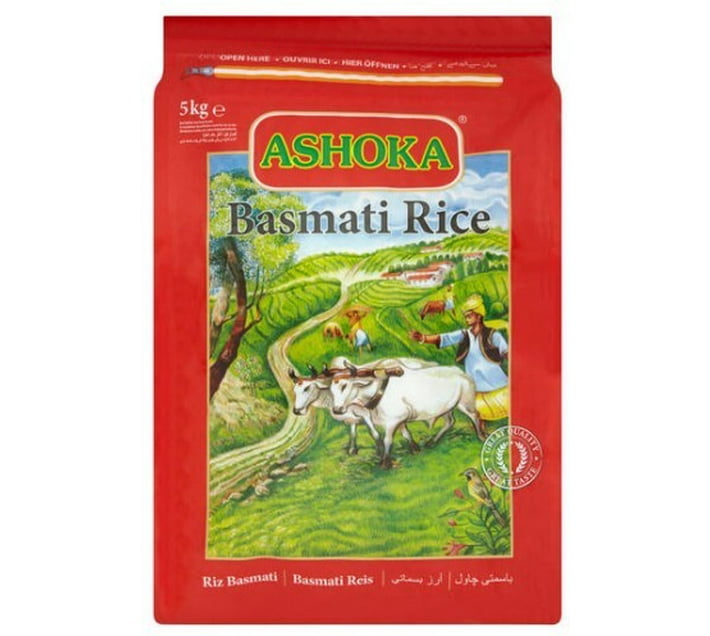 Ashoka Premium Basmati Rice Banskati Rice (Long Grain, Steam) (5 kg