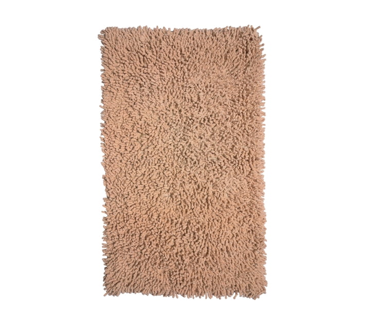Someone’s in a Makro Chenille Bath Mat - High Loop - Light Orange Mood