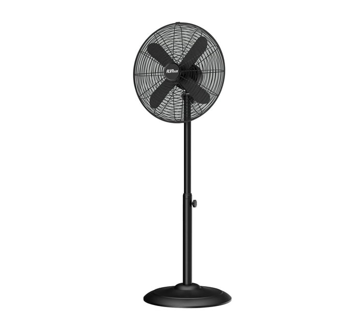 ALVA AIR 40CM METAL PEDESTAL FAN 1.2M TALL (MATT BLACK) Makro