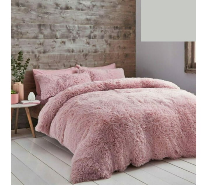 SMTE Solid Queen Comforter for Mild Winter (Woollen Blend, Pink) Makro