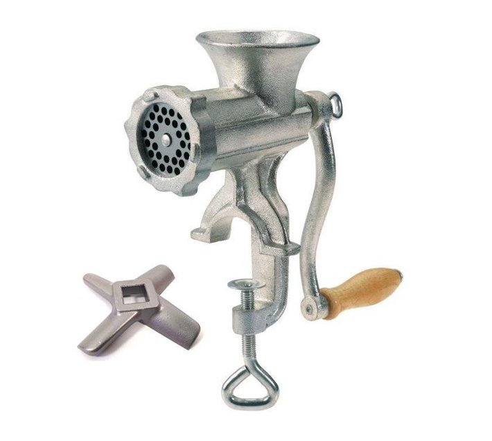 Someone’s in a Makro Meat Mincer Hand Opereted Meat Grinding Tool Size