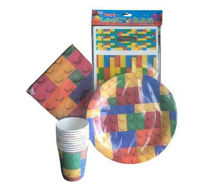Someone’s in a Makro Lego Themed Party Set - 4 Pack - Paper cups, Paper ...