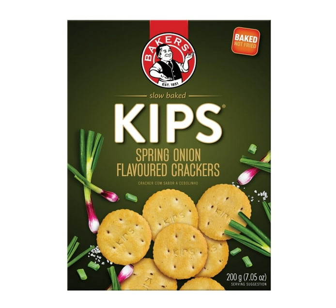 Bakers Kips Savoury Biscuits Spring Onion (1 x 200g) | Makro