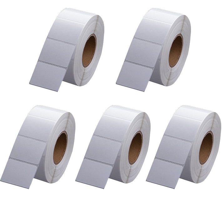 Mix Box Thermal Label Paper - 5 Rolls Thermal Paper Label (white) | Makro