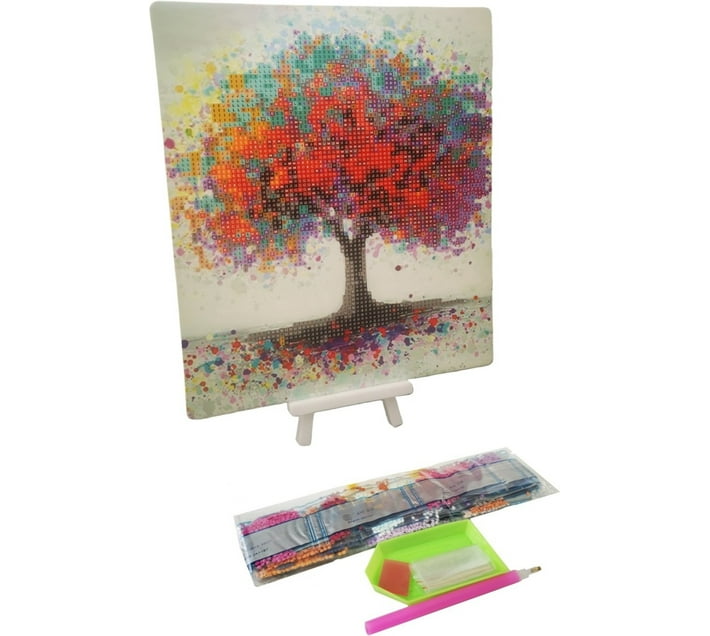 Umlozi Diamond Paintings DIY With Easel (21 x 25cm) Autumn Tree
