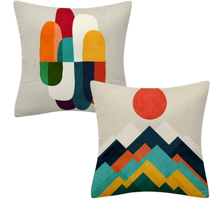 The Good Sport Home Decor Sofa Cushion Cover Ridge Set of 2 (45cm