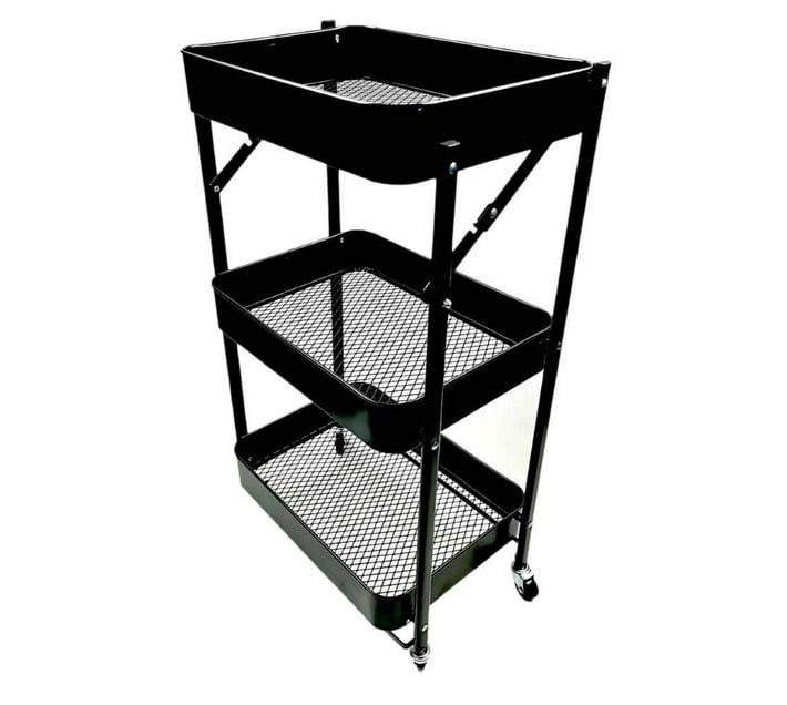 Foldable Assembly - Free Home Storage Steel Trolley Cart | Makro
