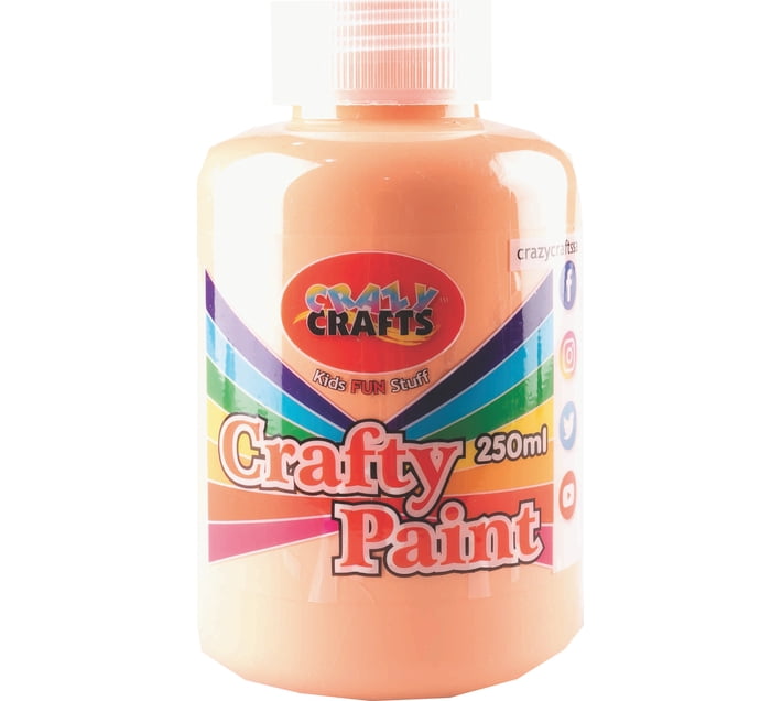 CRAZY CRAFTS Crafty Paint Salmon 250ml (Set of 1, Salmon) | Makro