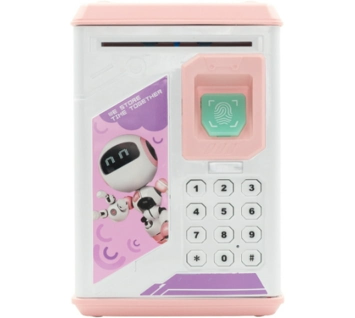 Volkano Kids Robo Vault series Kids Money Saving Vault Pink Cash Box