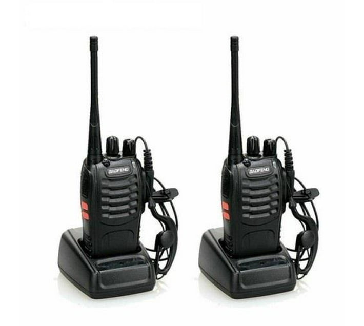 Professional Two Way Radio   Walkie Talkie - Pack Of 2 - Bf-888s 