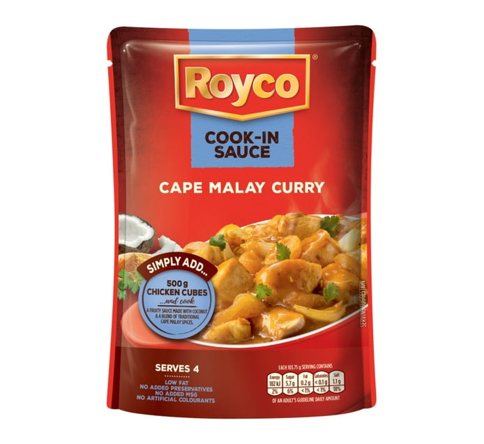 Royoco Rice Sauce Buy Royco Cook-In Sauce Cape Malay Curry 415g in Bulk | Makro Business