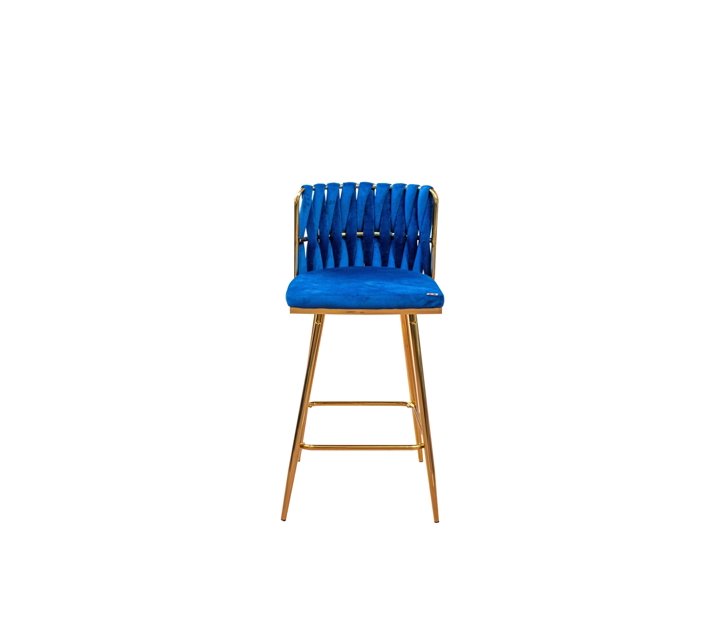 GOF Furniture Zuri Bar Stool Blue Makro