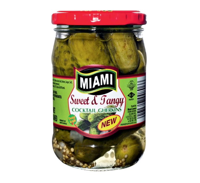 Miami Sweet & Tangy Gherkins (1 x 265g) Makro
