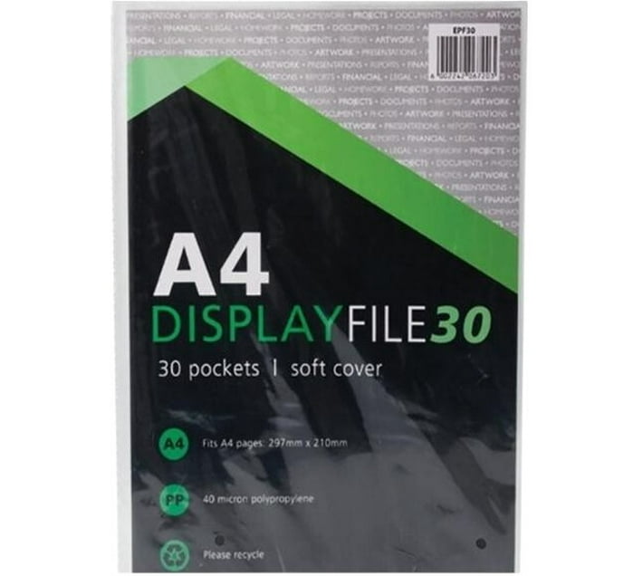 Buy Uni-File Plastic Display Book (Set of 1, Black) in Bulk | Makro ...