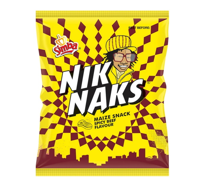 Simba Niknaks Maize Snacks Spicy Beef (48 x 55g) | Makro