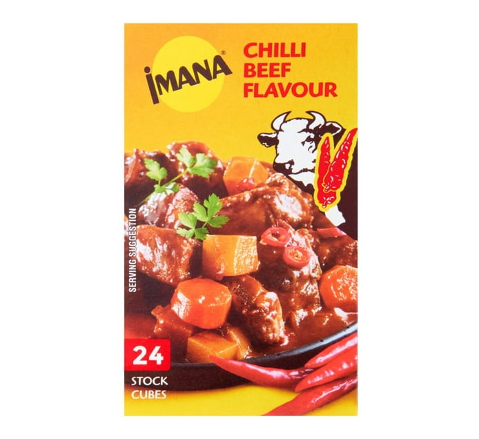 Buy Imana Chilli Beef Flavour Stock Cubes 24 Pack in Bulk | Makro Business