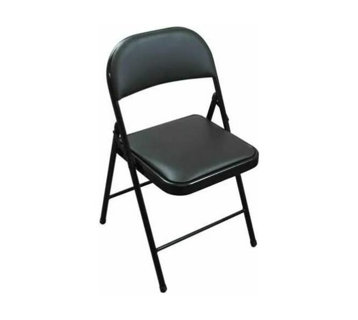 Foldable Metal Chair with Padded Seat Portable and Comfortable Makro