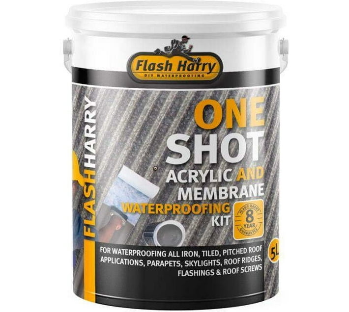 FlashHarry One Shot Waterproofing Brown (5L+10m Membrane) Orange