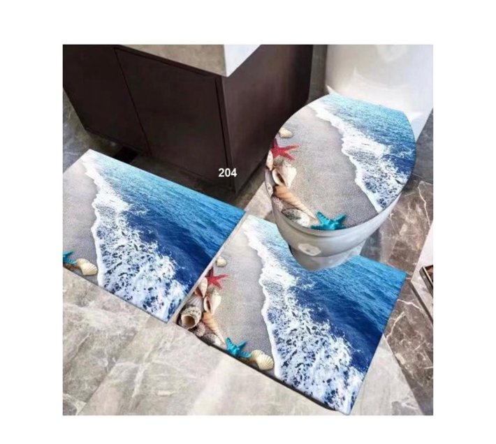 Someone’s in a Makro 3 Piece 3D Bathroom Mats Mood