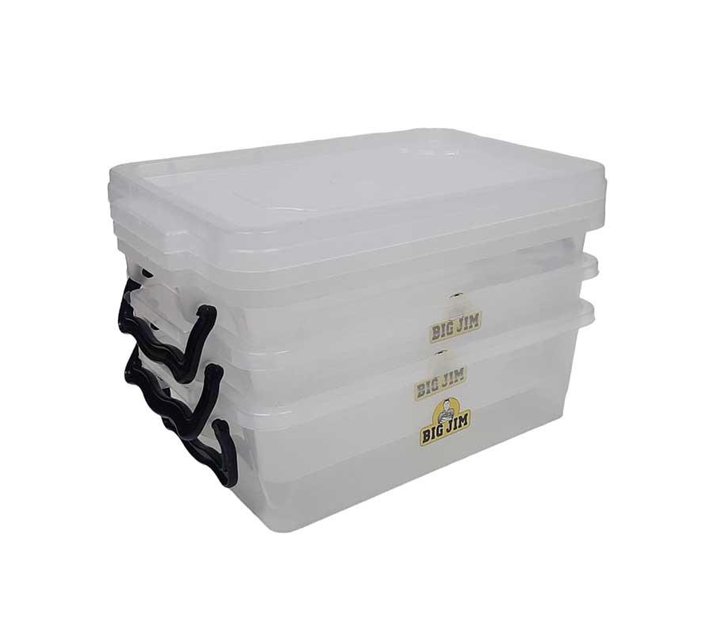 BIG JIM Storage Bin Multibox Set 1.2 Litre 3 Piece Makro