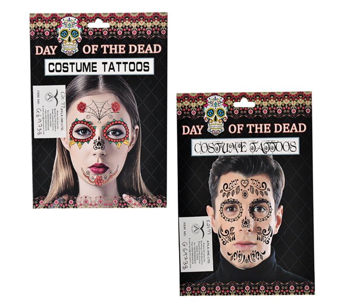 Someone’s in a Makro Face Tattoos Various Designs (Pack of 2) Mood