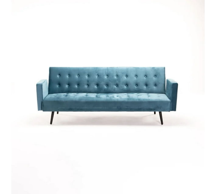 Buy VIVIDITTO DF2236 NA 3 Seater Sofa (Finish Colour - TEAL, Knock Down ...