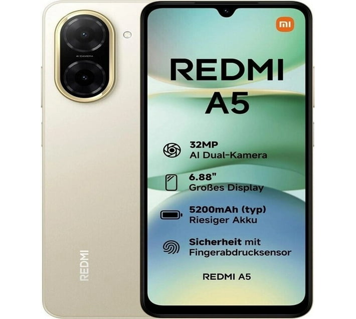 Buy Xiaomi Redmi A5 (Sandy Gold, 128 GB) (4 GB RAM) in Bulk