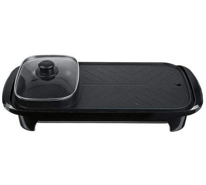 Electric 2in1 Barbecue Pan Grill Just Simplified Glider Rack Grill