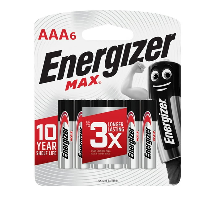 Energizer Max AAA Batteries 6Pack Makro