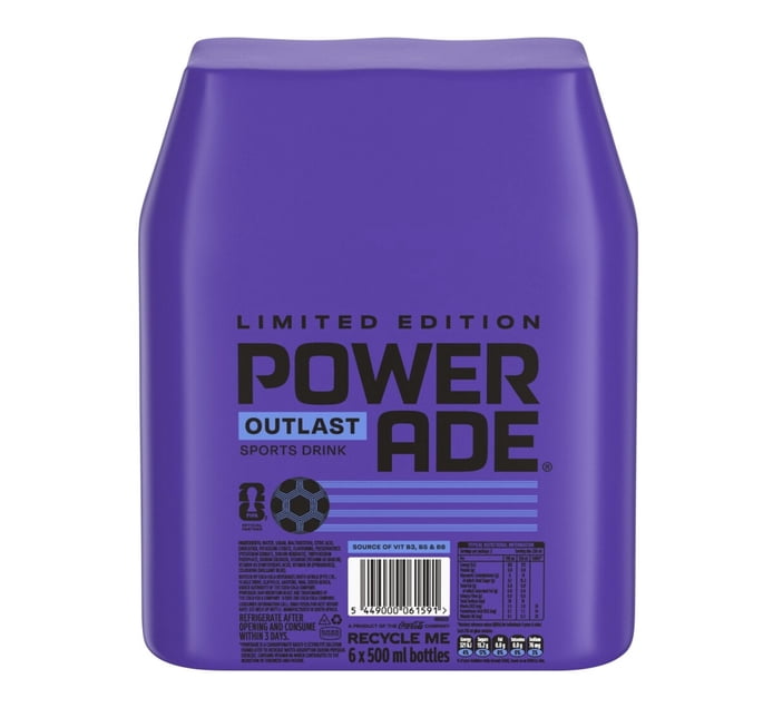 Buy Powerade Energy Drink Melon Flavoured 6 x 500ml in Bulk | Makro ...