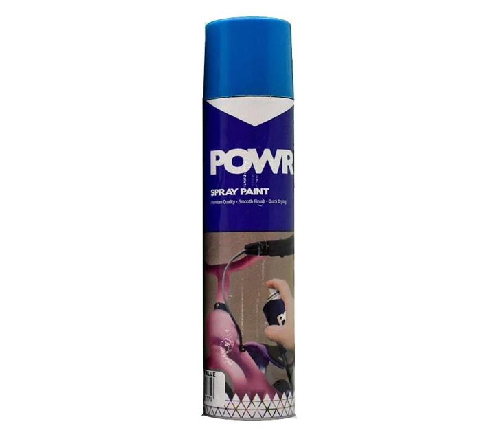 POWR Spray Paint STD 300ml Tin Blue Ocean Makro