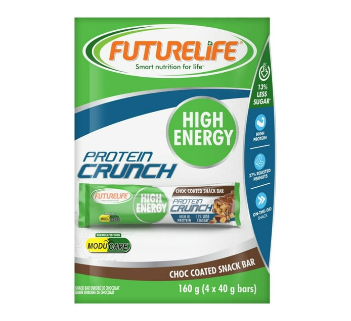 Someone’s in a Makro Futurelife Protein Crunch Choc Coated (4 X 40G) Mood