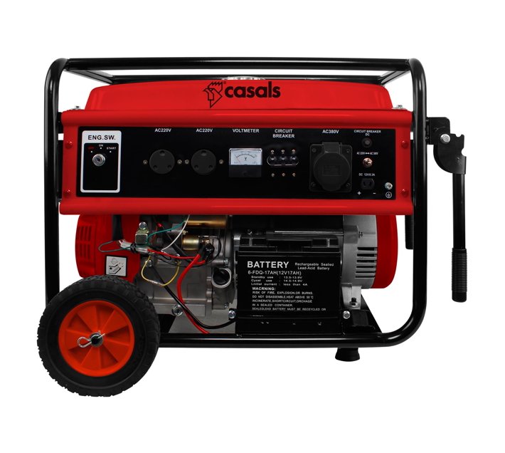 Someone’s in a Makro CASALS GENERATOR ELECTRIC / RECOIL START STEEL RED