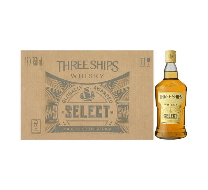 THE WHISKY AGENCY THREE S 18年 51.9% Buy Three Ships Select Whisky (12 x 750ml) in Bulk | Makro Business