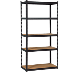Wildberry 4 Tier Heavy Duty Garage Shelf Black 1200 x 540 x 1830