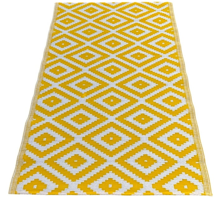 Rug It Up Yellow Polypropylene Area Rug Makro