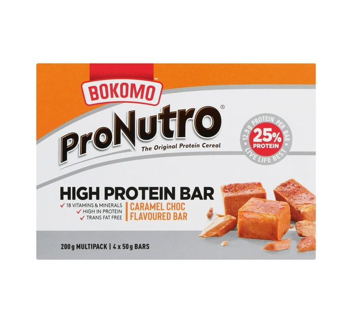 Pronutro High Protein Bar CARAMEL CRNCH (1 X 50G X 4) | Makro