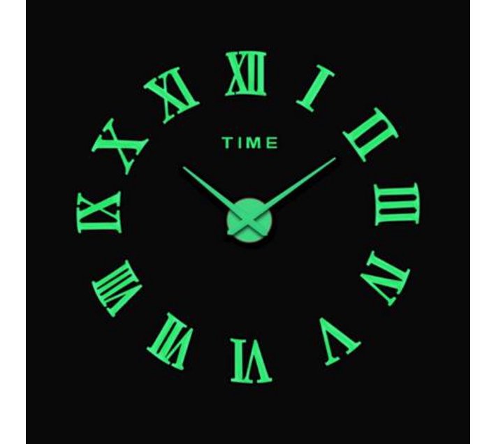 Someone’s in a Makro Large 3D DIY Luminous Roman Numerals Clock Acrylic