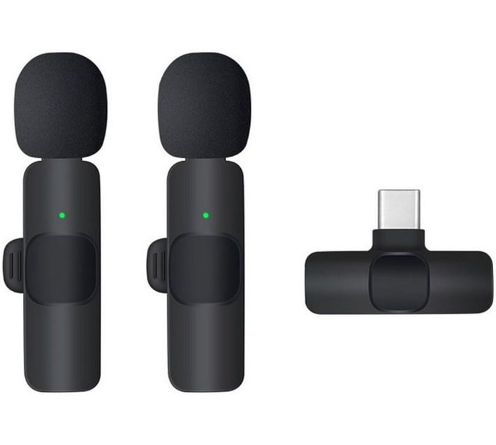 Wolulu AS51302 Type C Lapel Dual Wireless Microphone Microphone () Makro