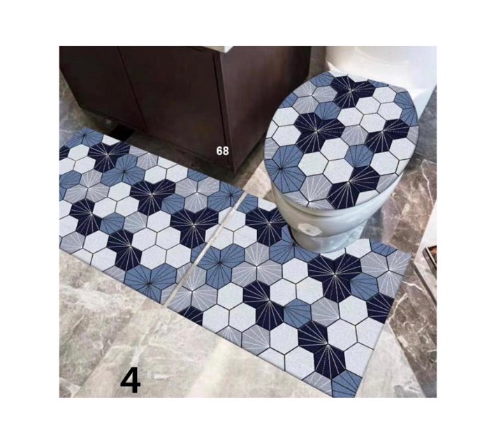 Someone’s in a Makro 3 Piece 3D Bathroom Mats Mood