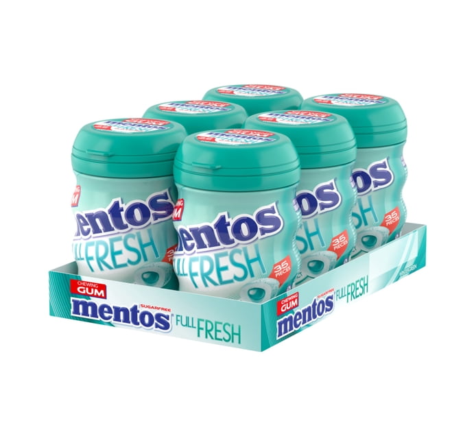 Buy Mentos Sugar Free Gum Bottle Wintergreen in Bulk | Makro Business
