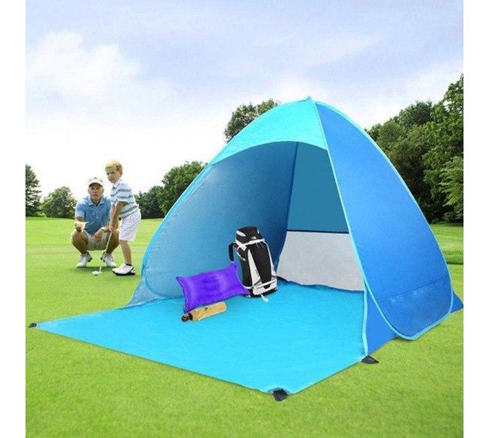 PopUp Beach and Camping Tent Blue Makro