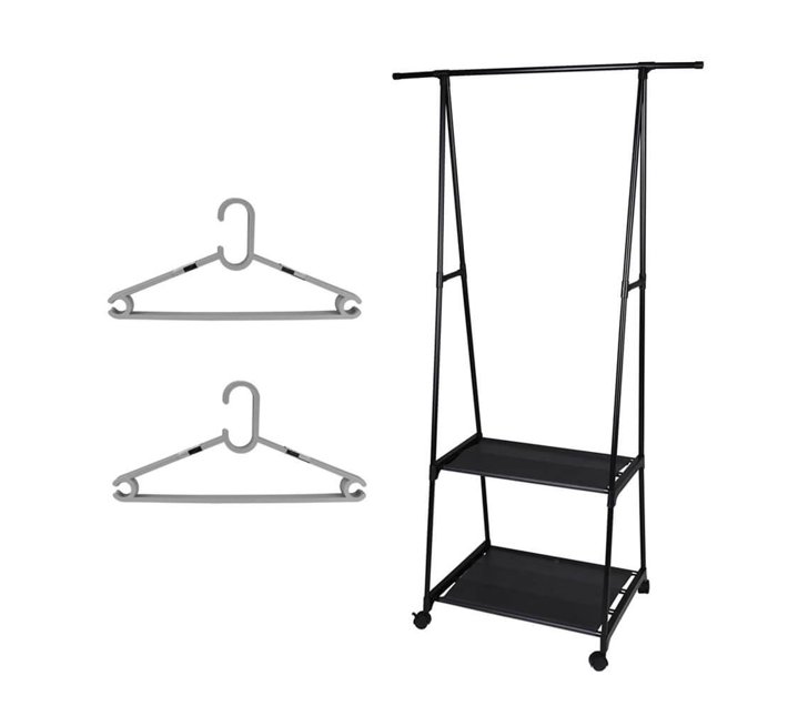 Clothing Rack Hanging Unit with 20 Hangers Makro